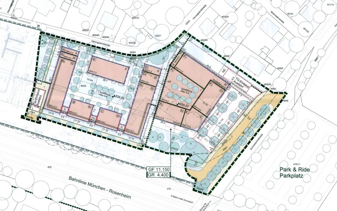 Markt und Wohnen Gronsdorf – Bebauungsplan Nr. 26 der Gemeinde Haar